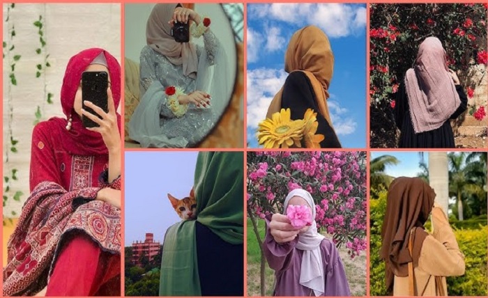 stylish instagram hijab dp.